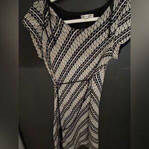 Black and white dress